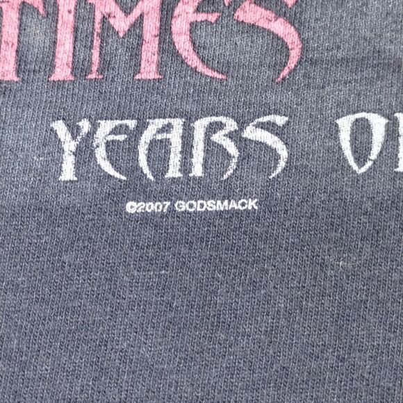 Godsmack 2007 Black Graphic T-Shirt - Picture 3 of 6